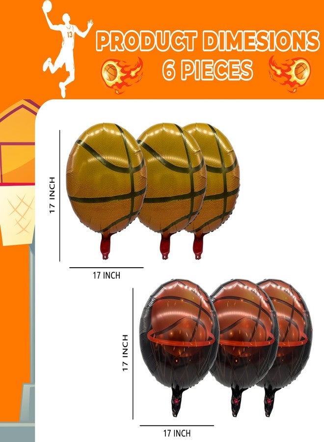BASHOUT Basketball Foil Mylar Balloons for Sports Party, March Madness Decorations - Image 4